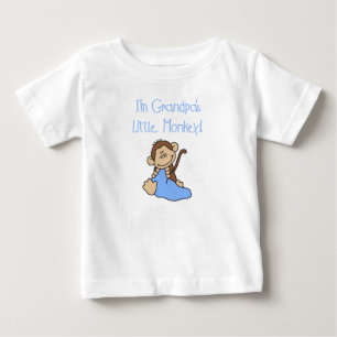 Grandpa's Boy Little Monkey Baby T-Shirt