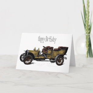 Grandpa's Car Happy Birthday Card