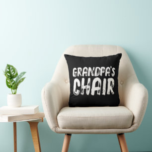GRANDPA'S CHAIR BLACK Pillows