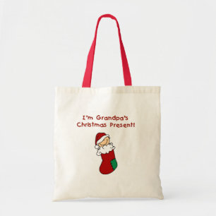 Grandpa's Christmas Present Tshirts and Gifts Tote Bag