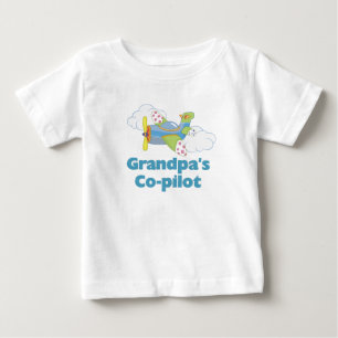 Grandpa's Co-pilot Baby T-Shirt