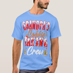Grandpa's Cookie Baking Crew Xmas Santa Baker Cook T-Shirt