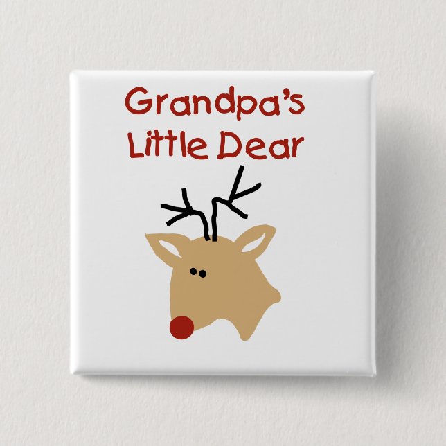 Grandpa's  Dear T-shirts and Gifts 15 Cm Square Badge (Front)