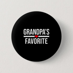 Grandpa's Favorite 6 Cm Round Badge
