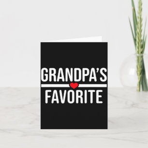 Grandpa's Favorite  Card