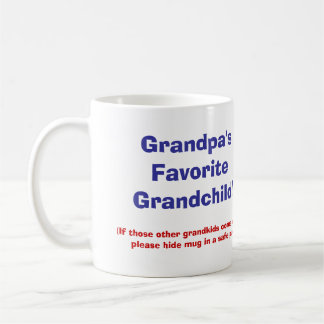 Grandpa's Favourite Grandchild! Coffee Mug