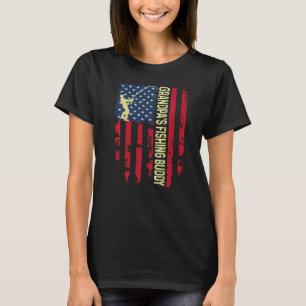 Grandpa's Fishing Buddy Dad Son Squad Young Fisher T-Shirt