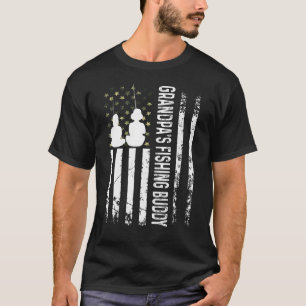 Grandpa's Fishing Buddy Fishing  Young Fisherman T-Shirt
