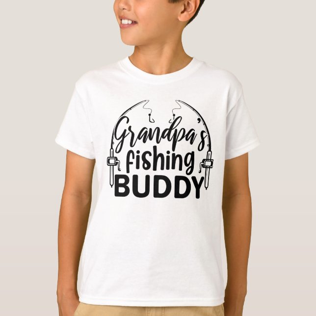 Grandpa's Fishing Buddy T-Shirt (Front)
