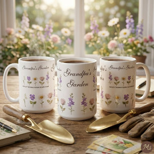Grandpa's Garden 5 Floral Birth Month Flower Coffee Mug