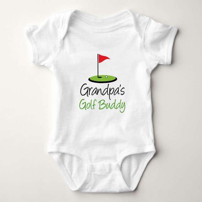 Grandpa's Golf Buddy Baby Bodysuit (Front)