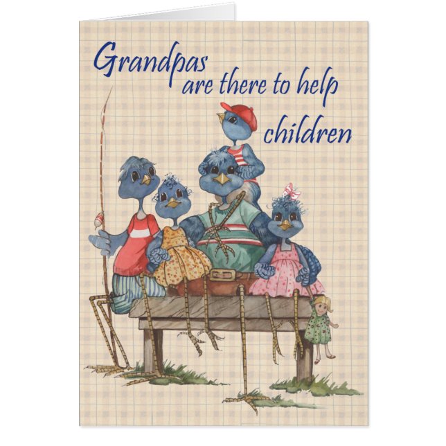 Grandpas Help - Greeting Card (Front)