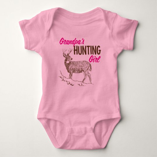 Grandpa's Hunting Girl Baby Bodysuit