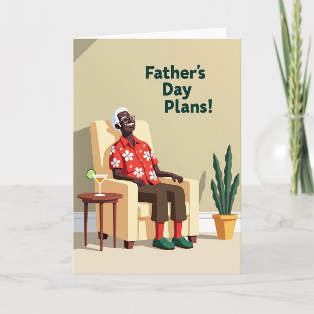 Grandpas Joyful Day Scene Card (Front)