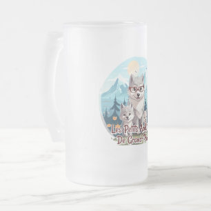 Grandpa's little acolytes frosted glass beer mug