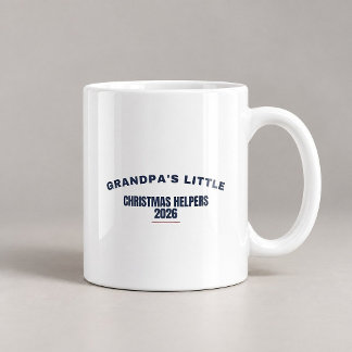 Grandpa's Little Christmas Helpers 2026 Funny Mug