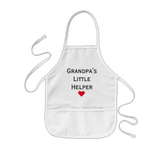 Grandpa's Little Helper Grandkids Kids' Apron