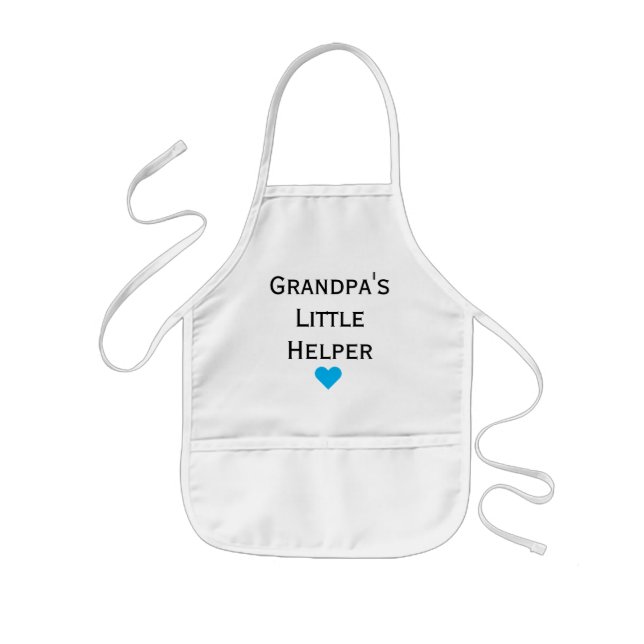 Grandpa's Little Helper Grandkids Kids' Apron (Front)