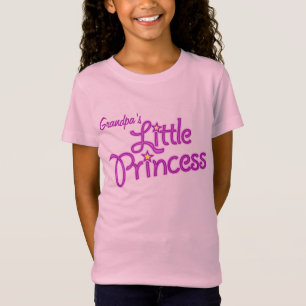 Grandpa's Little Princess graphic girl pink top