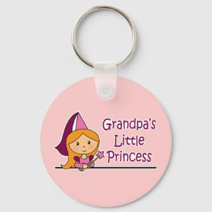 Grandpa's Little Princess Key Ring
