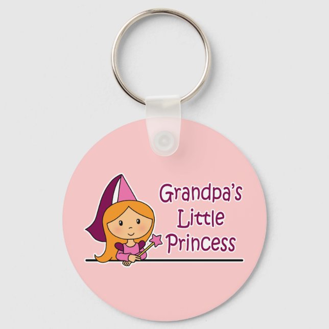 Grandpa's Little Princess Key Ring (Front)