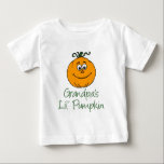 Grandpa's Little Pumpkin Baby T-Shirt<br><div class="desc">Grandpa's Little Pumpkin cute baby design. A great design for a grandson or granddaughter during Halloween,  Autumn and the Fall season. Great gift for a grandchild's special,  October birthday.</div>