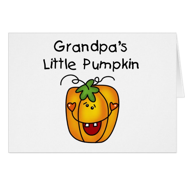 Grandpa's Little Pumpkin Tshirts and Gifts (Front Horizontal)