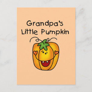 Grandpa's Little Pumpkin Tshirts and Gifts Postcard