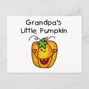 Grandpa's Little Pumpkin Tshirts and Gifts Postcard