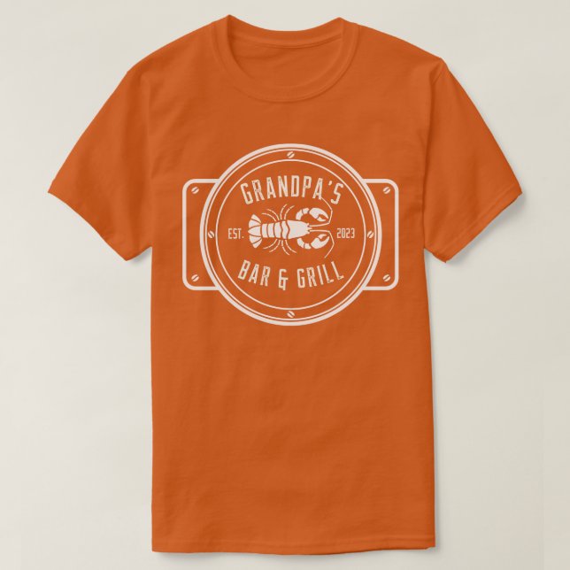 Grandpas Lobster Pot White Design TShirt (Design Front)