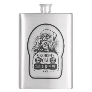 Grandpa's Old Cough Medicine - Dumb and Dumber Hip Flask