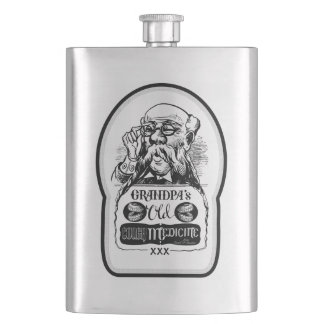 Grandpa's Old Cough Medicine - Dumb and Dumber Hip Flask