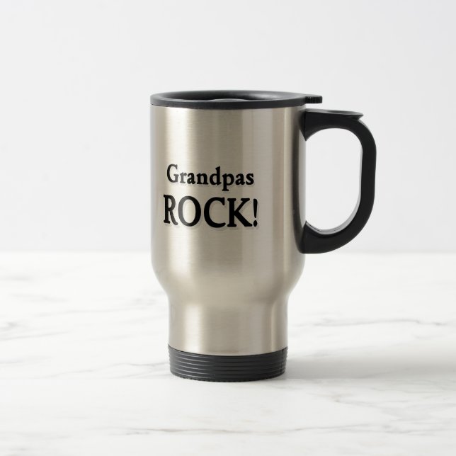 Grandpas ROCK! Travel Mug (Right)
