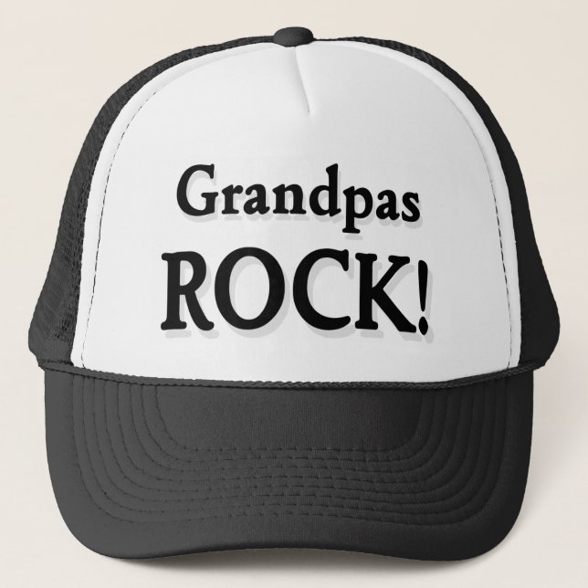 Grandpas ROCK! Trucker Hat (Front)