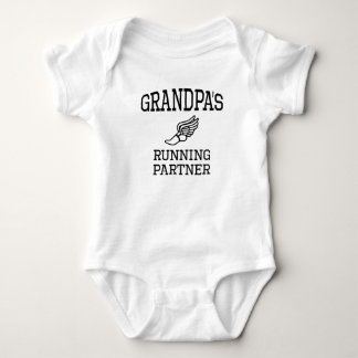 Grandpa's Running Partner Baby Bodysuit