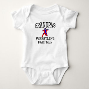 Grandpa's Wrestling Partner Baby Bodysuit