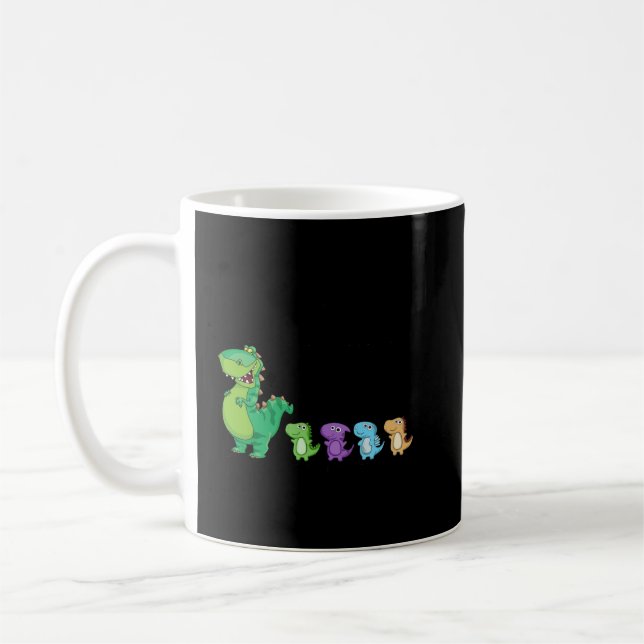 Grandpasaurus And Kids Personalised  Coffee Mug (Left)