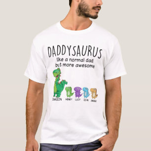 Grandpasaurus And Kids Personalised Shirt