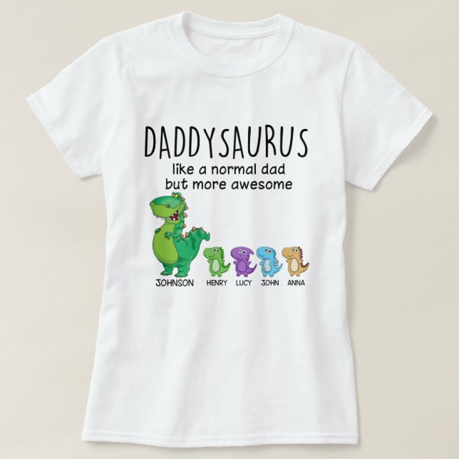 Grandpasaurus And Kids Personalized Shirt (Design Front)