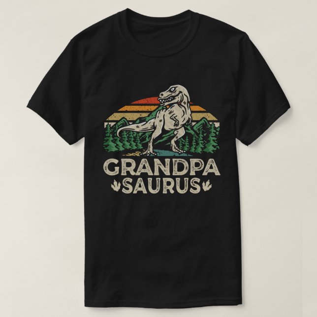 Grandpasaurus Dinosaur Grandpa Saurus Father's Day T-Shirt (Design Front)