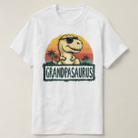 Grandpasaurus Dinosaur Grandpa Saurus Father's Day T-Shirt<br><div class="desc">Get this funny saying outfit for your special proud grandpa from granddaughter, grandson, grandchildren, on father's day or christmas, grandparents day, or any other Occasion. show how much grandad is loved and appreciated. A retro and vintage design to show your granddad that he's the coolest and world's best grandfather in...</div>
