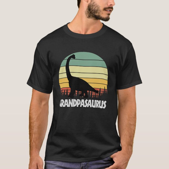 GRANDPASAURUS GRANDPA SAURUS GRANDPA DINOSAUR T-Shirt (Front)