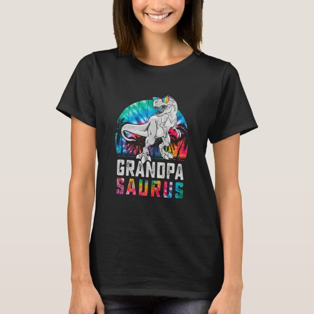 Grandpasaurus Rex Dinosaur Grandpa Saurus Family M T-Shirt (Front)