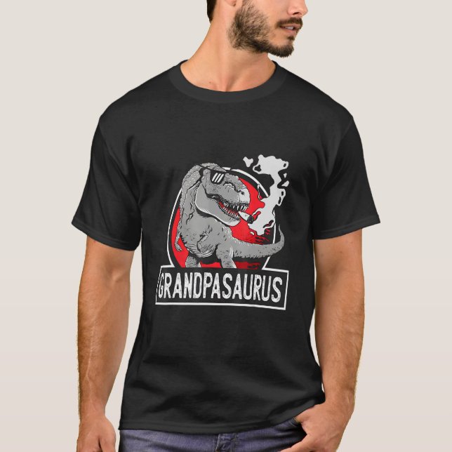Grandpasaurus Rex Dinosaur Grandpa Saurus Family M T-Shirt (Front)