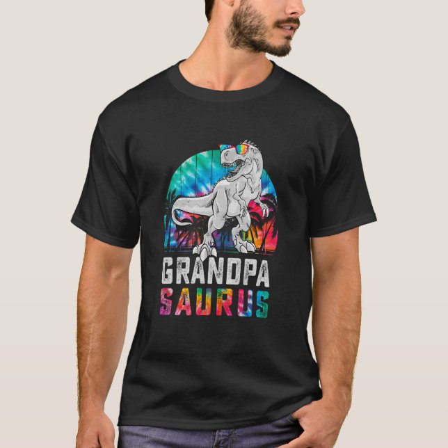 Grandpasaurus Rex Dinosaur Grandpa Saurus Family M T-Shirt (Front)