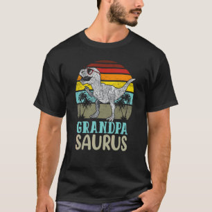 Grandpasaurus Rex Dinosaur Grandpa Saurus Family T-Shirt