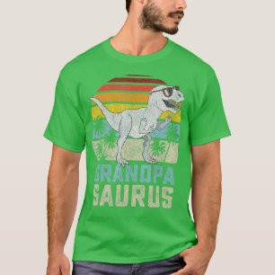 Grandpasaurus T Rex Dinosaur Grandpa Saurus Family T-Shirt