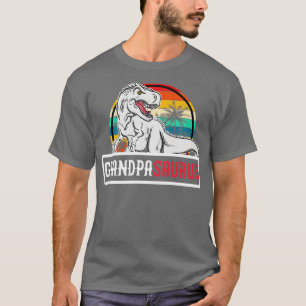 Grandpasaurus T Rex Dinosaur Grandpa Saurus Family T-Shirt