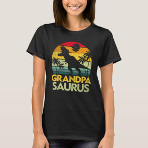Grandpasaurus T Rex Dinosaur Grandpa Saurus Family T-Shirt