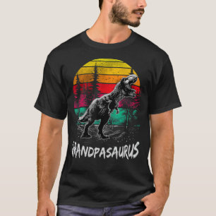 Grandpasaurus T Rex Dinosaur Grandpa Saurus Family T-Shirt